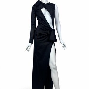 Versace Elegant Black Evening Dress
